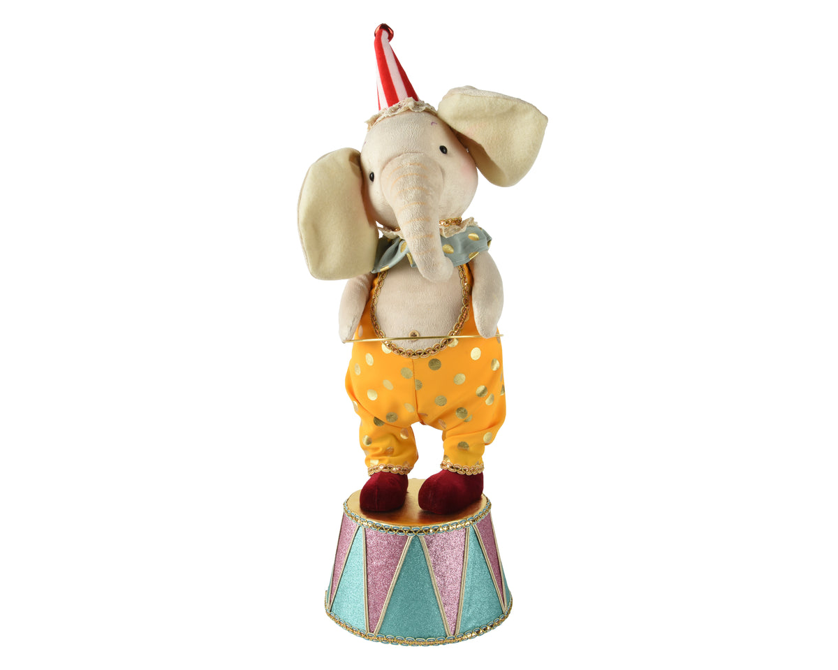 Elephant Polyester With Ring, Hat - 70cm Christmas Ornament