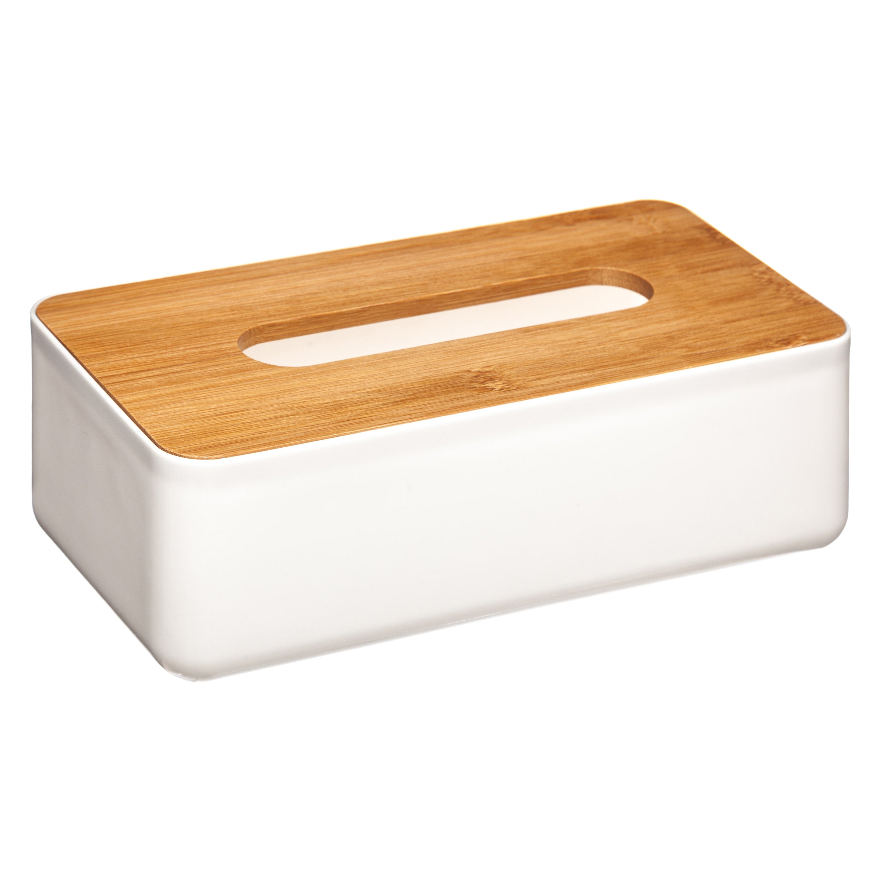 Tissue Box PP Nature, Bamboo Lid