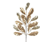 Spray on pick pe 2 tones - Two-tone Gold & Silver Christmas Leaf Spray