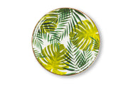 Panama Pizza Plate, Unique Porcelain Foliage Pattern, 31 cm