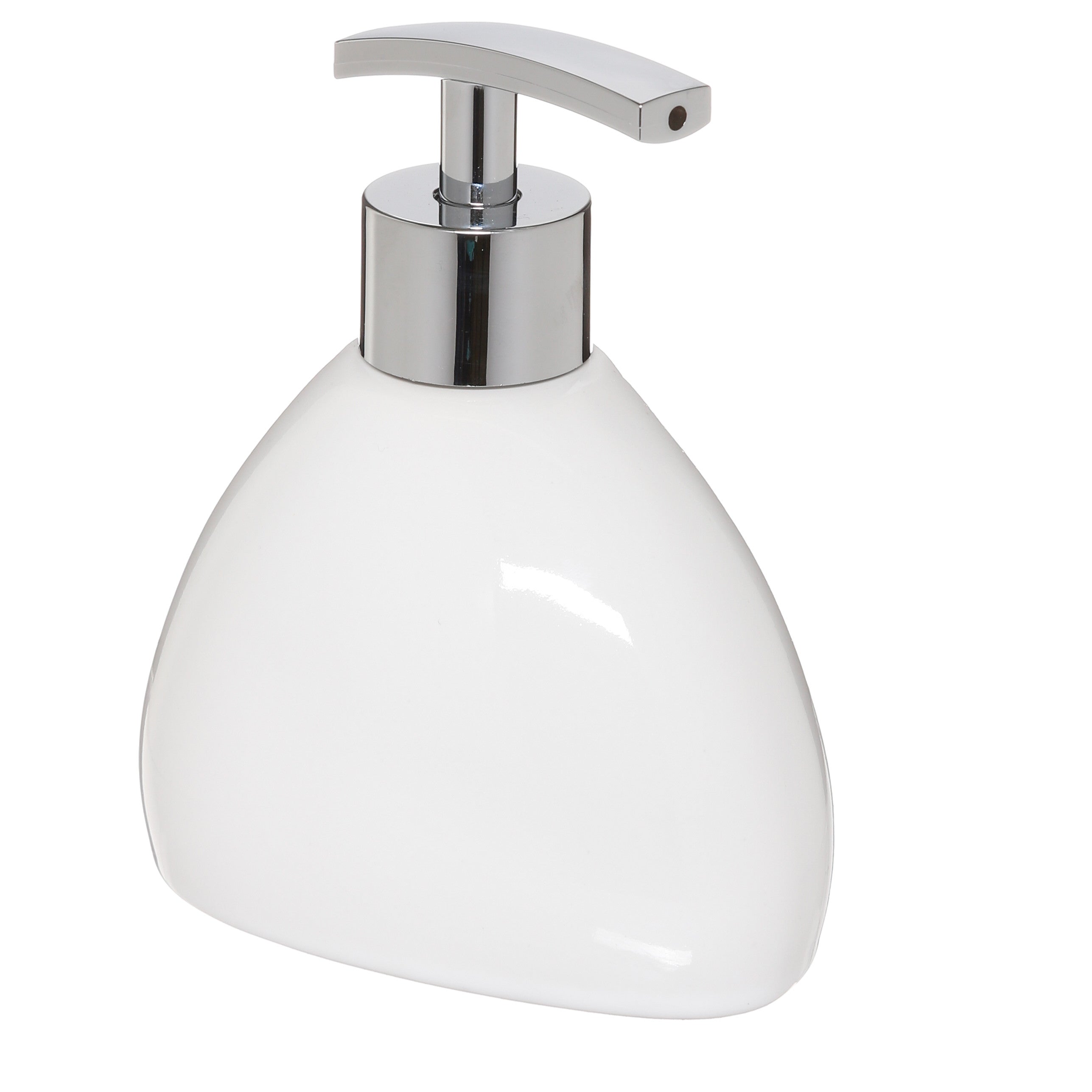 Silk Colors Concrete Soap Dispenser – 300ml Stoneware, Chrome Pump