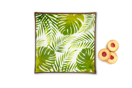 Foliage Glass Serving Plate/Tray