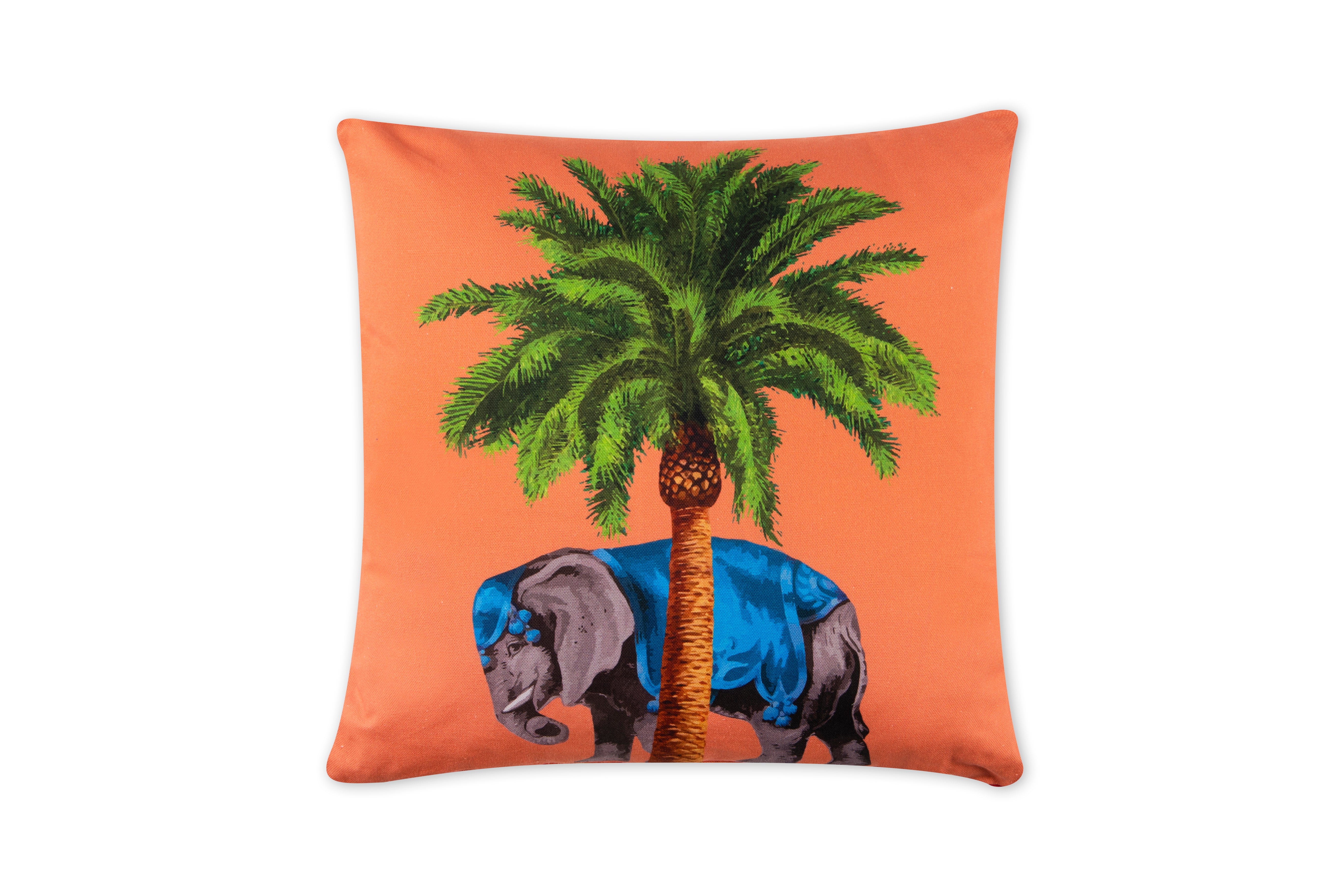 Elephant Pillow - Le Cirque du Marrakech, 45x45 cm