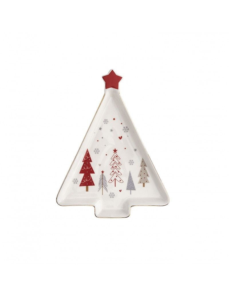Fiocco di Neve Porcelain Christmas Tray