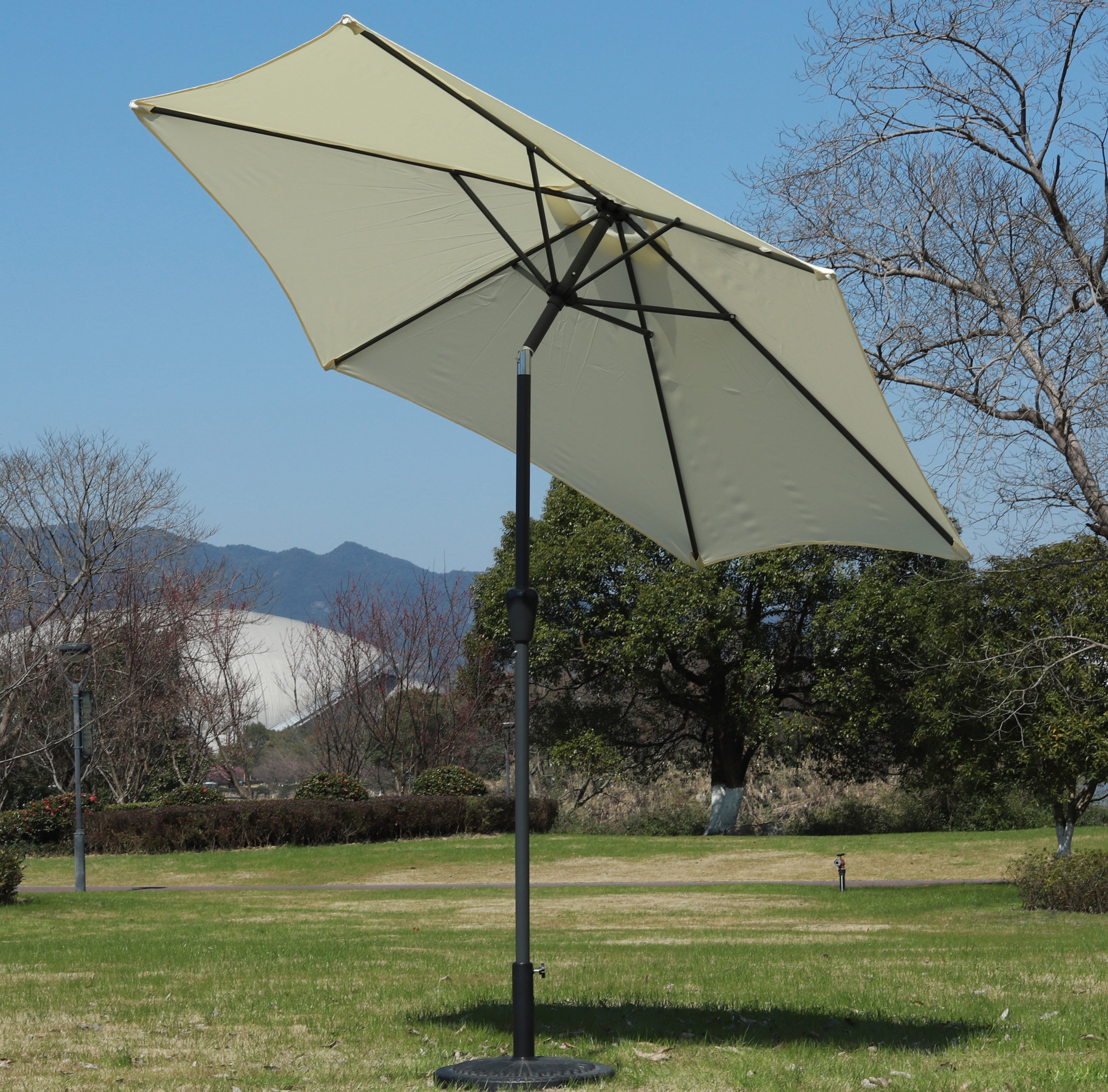 Push up Market Umbrella Steel Pole