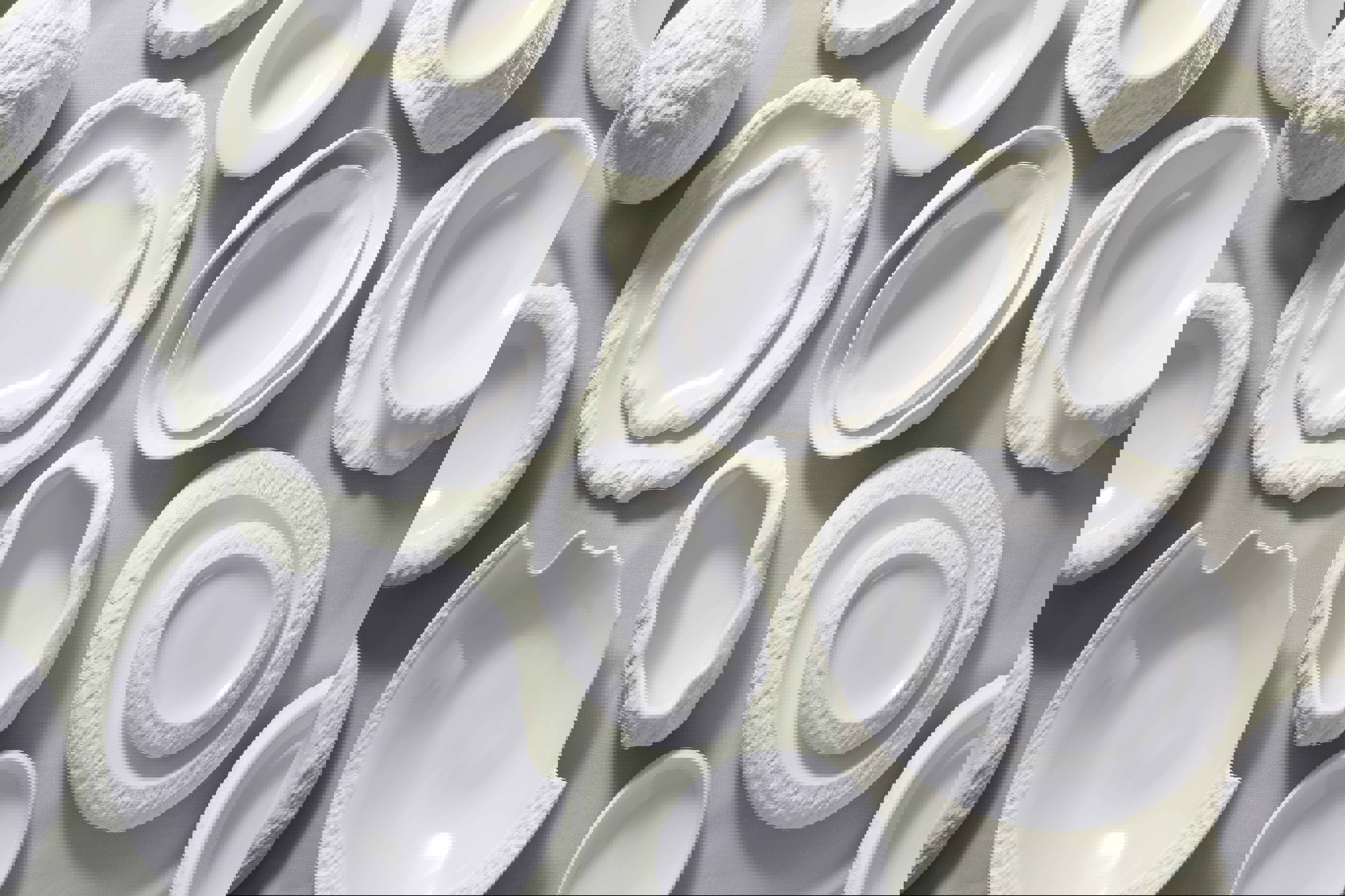 Porcelain Dinner Plate Calcaire Textured Ceramic Tableware