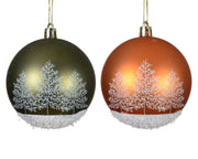 Bauble plastic matt - Shatterproof 8cm Matte Christmas Ball