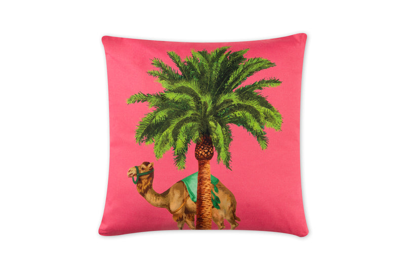Le Cirque du Marrakech Dromedary Pillow - Fuchsia 45x45 cm, Cotton