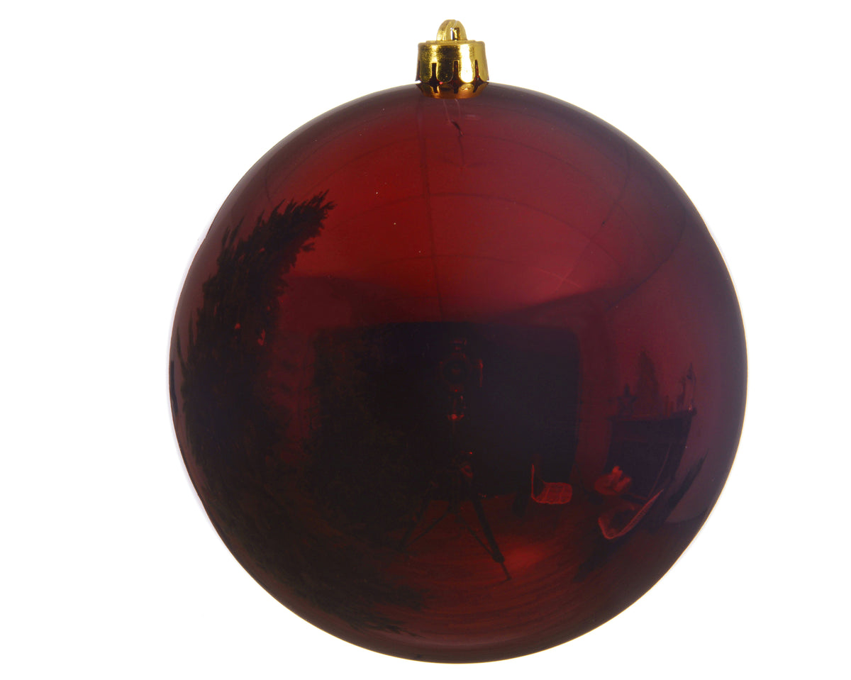 Baubles polystyrene shiny - Shatterproof Christmas Balls, Gold Cap