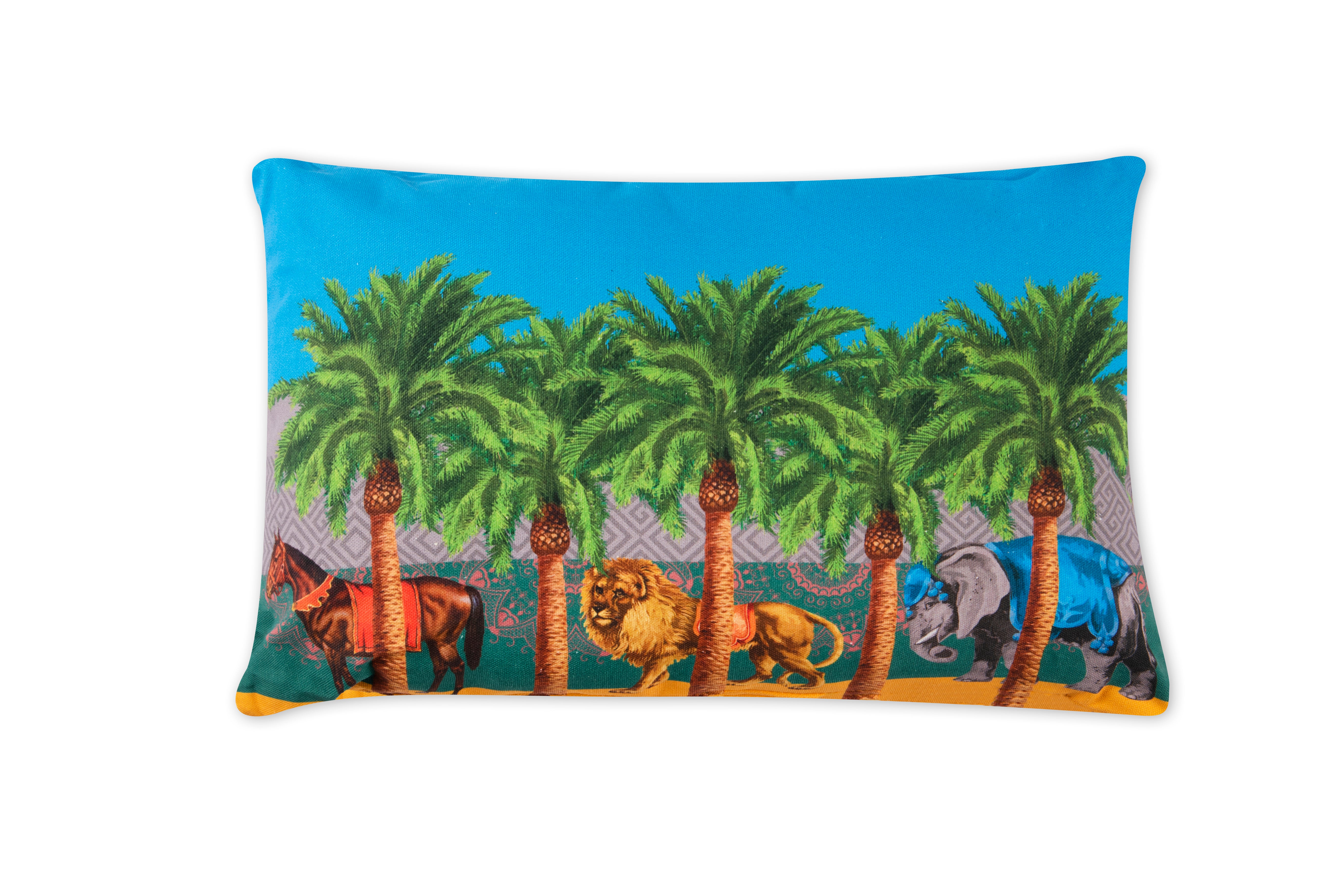 Le Cirque du Marrakech Pillow - Blue, 45x30 CM