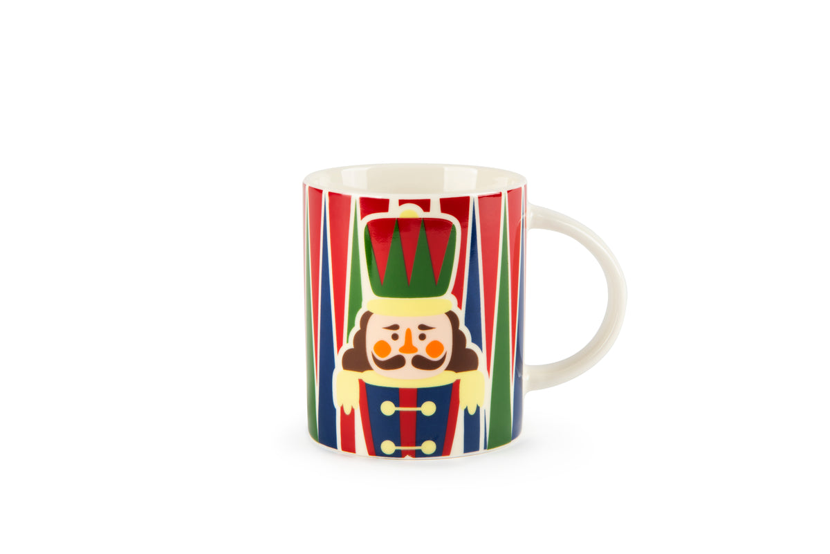Vintage Christmas Mug with Nutcracker Design