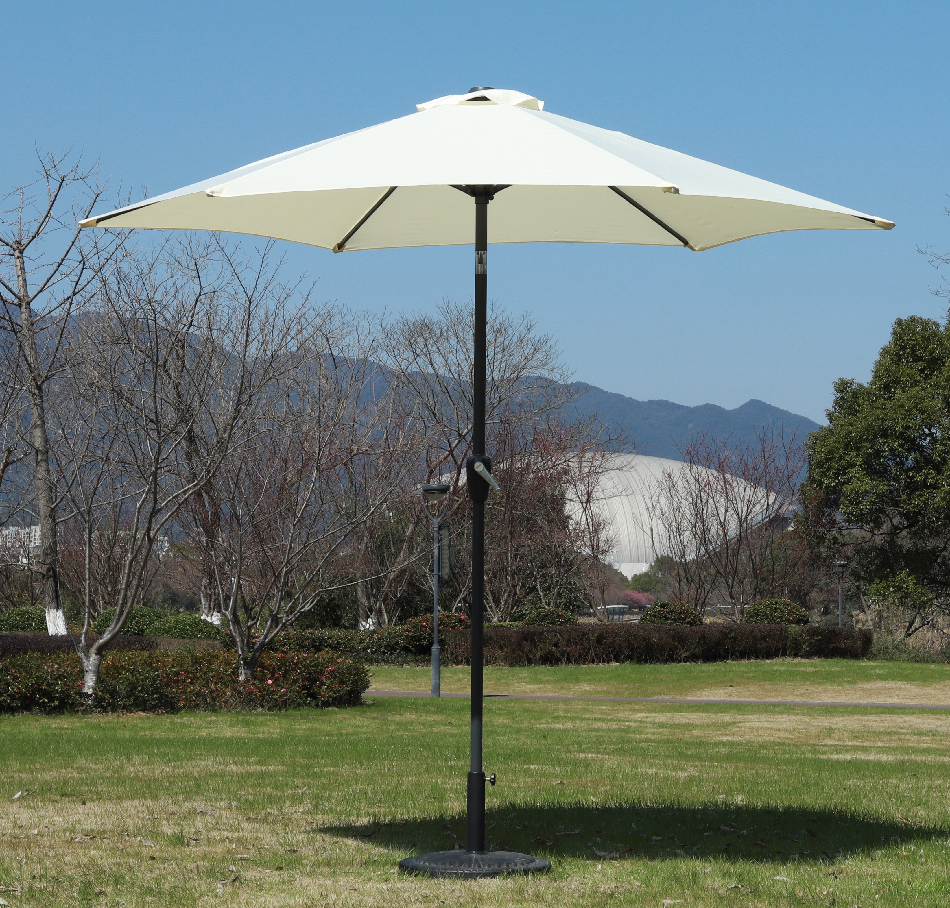 Push up Market Umbrella Steel Pole