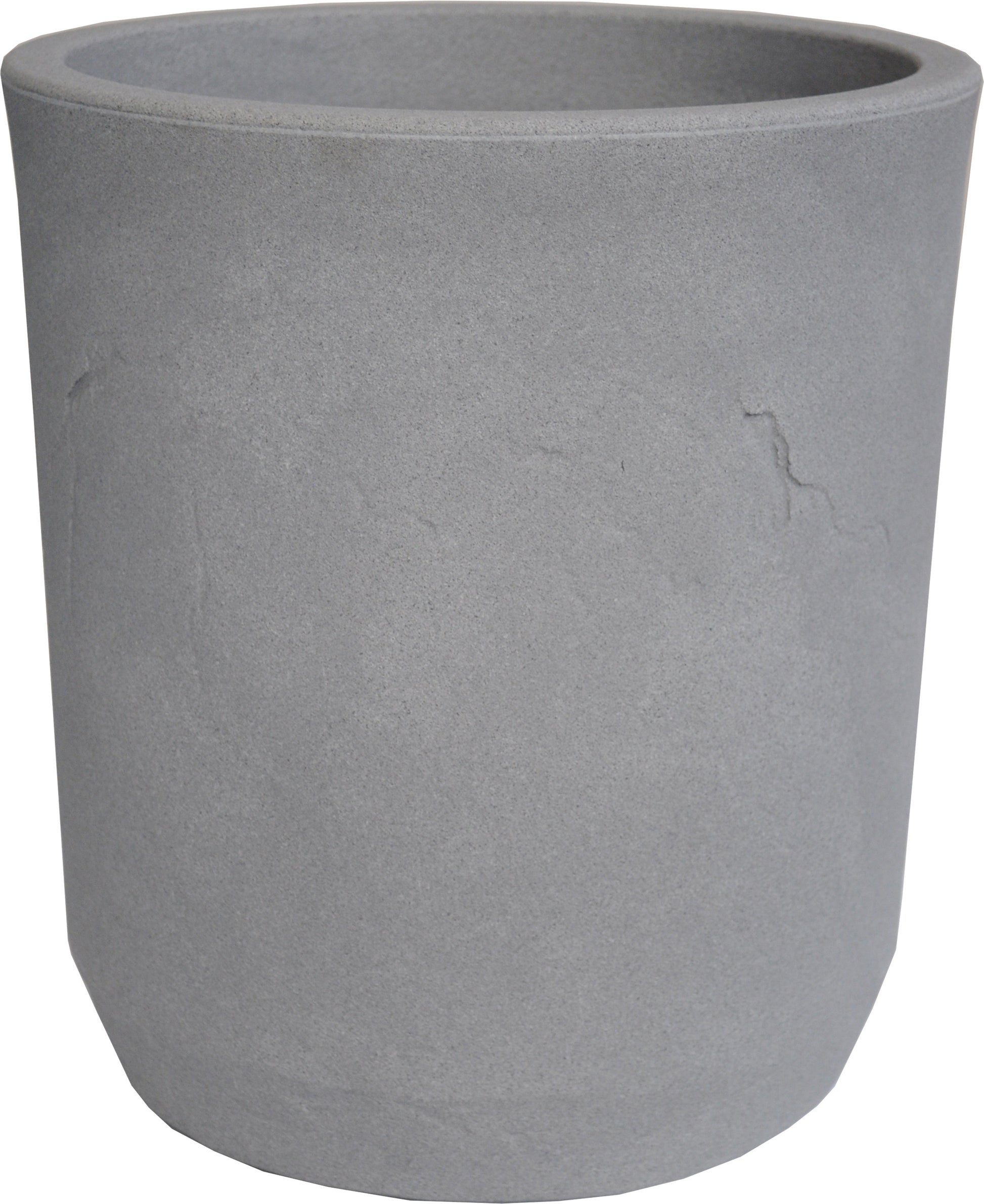 CILINDRO FLOWERPOT – Grey Resin Planter D33×H75 cm
