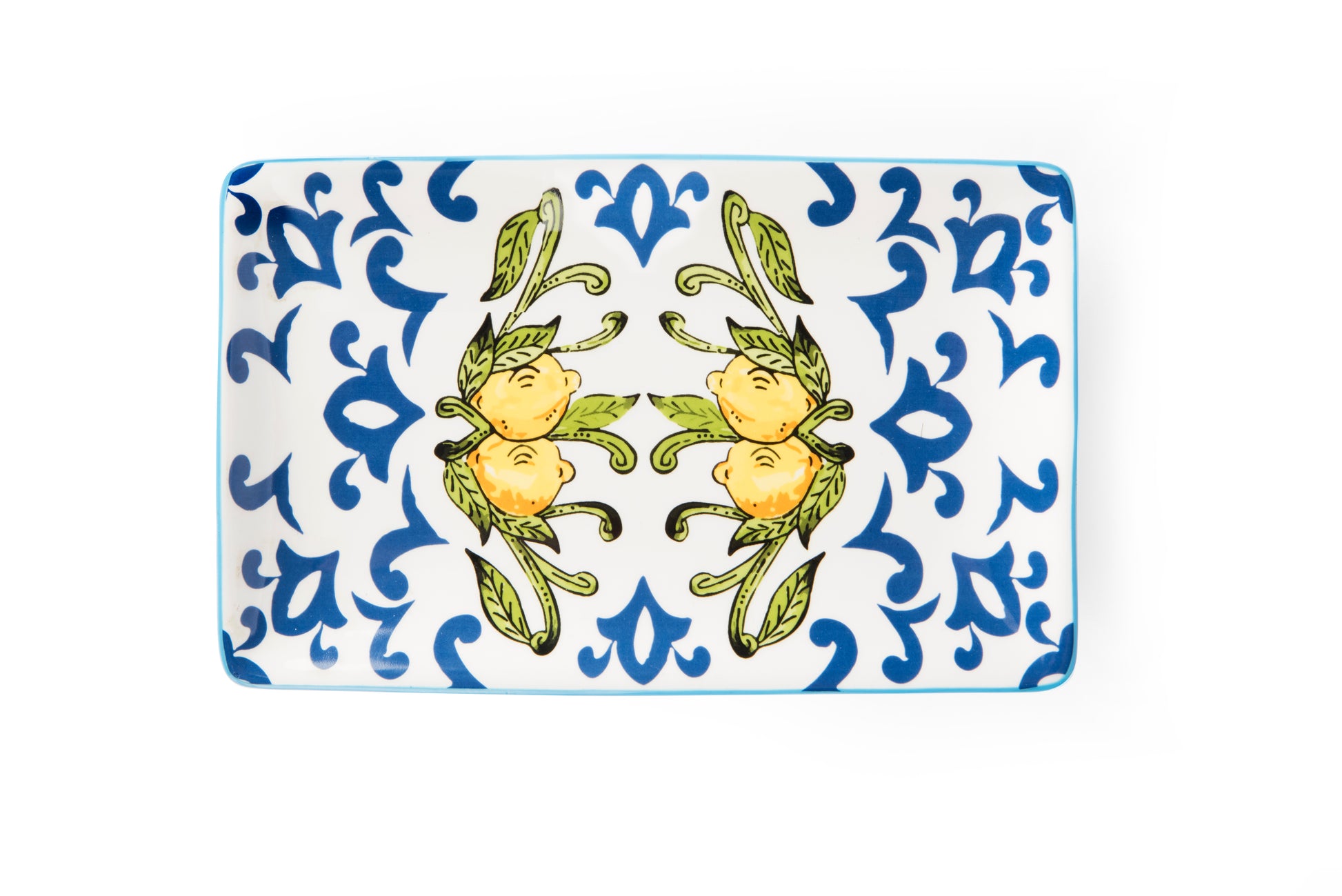 Amalfi Rectangular Serving Plate - Elegant Ceramic, 20x12.5 cm