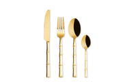 BAMBU' 24 PCS Cutlery Set Gold Finish