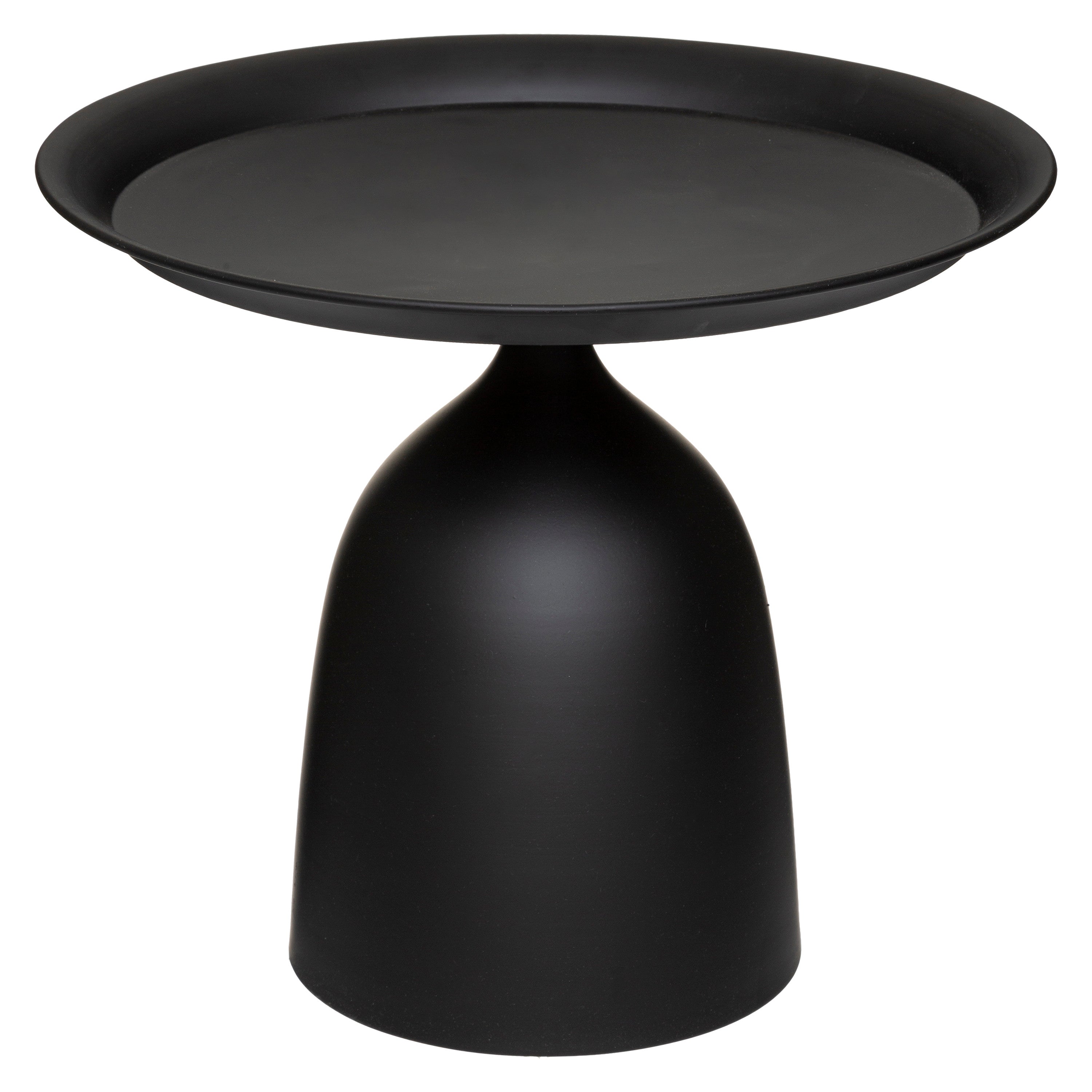 Gabin Totem Coffee Table, Steel, Black, D. 50 x H. 43.5 cm