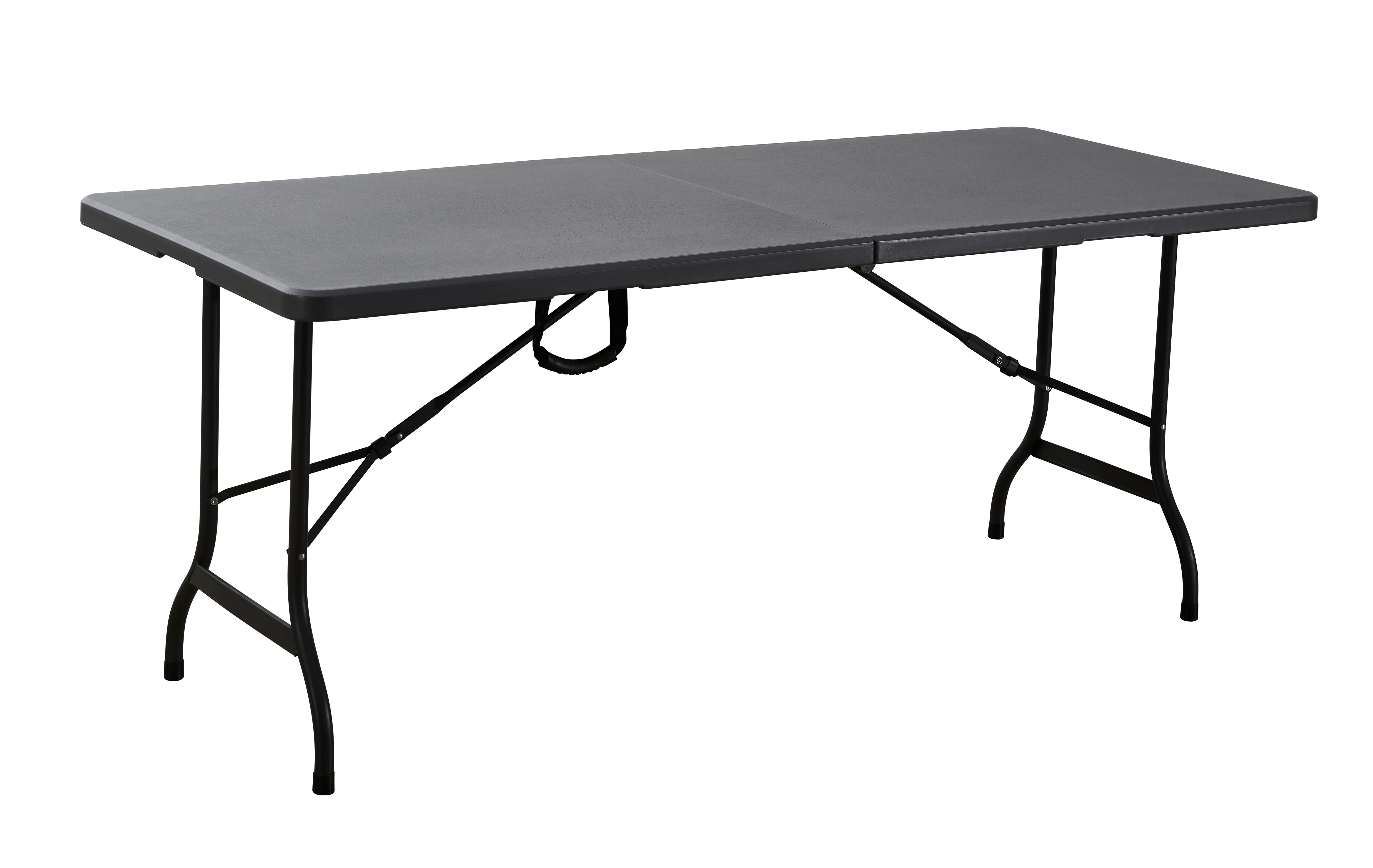 Grey Folding Table 180 x 75 x 72 cm Heavy-Duty Foldable Garden Table