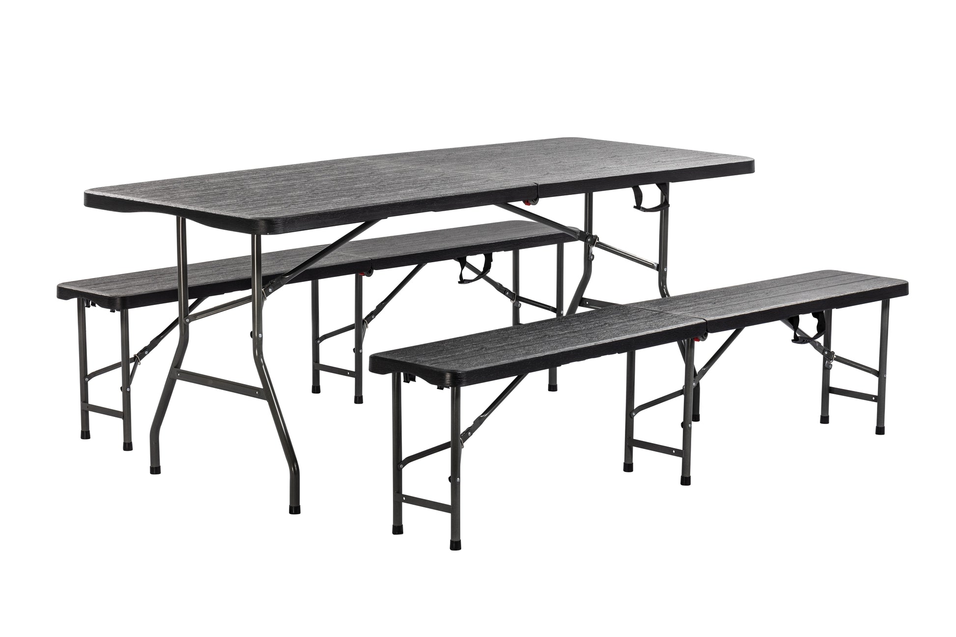 Brown Folding Bench Heavy Duty Outdoor Seating, Portable Picnic Bench