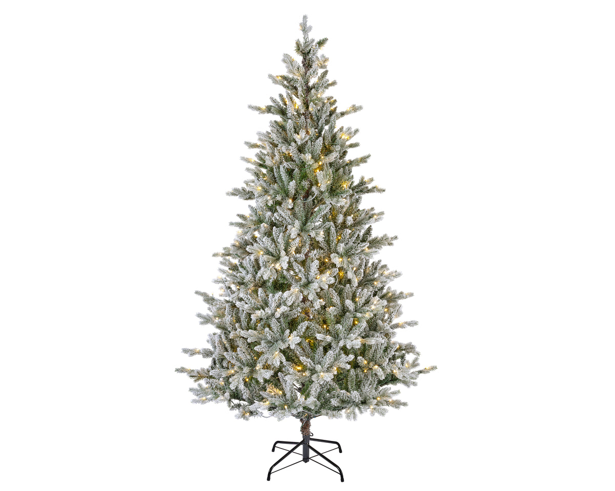 Allison Pine Snowy LED Indoor Tree - Warm White, 8 Functions