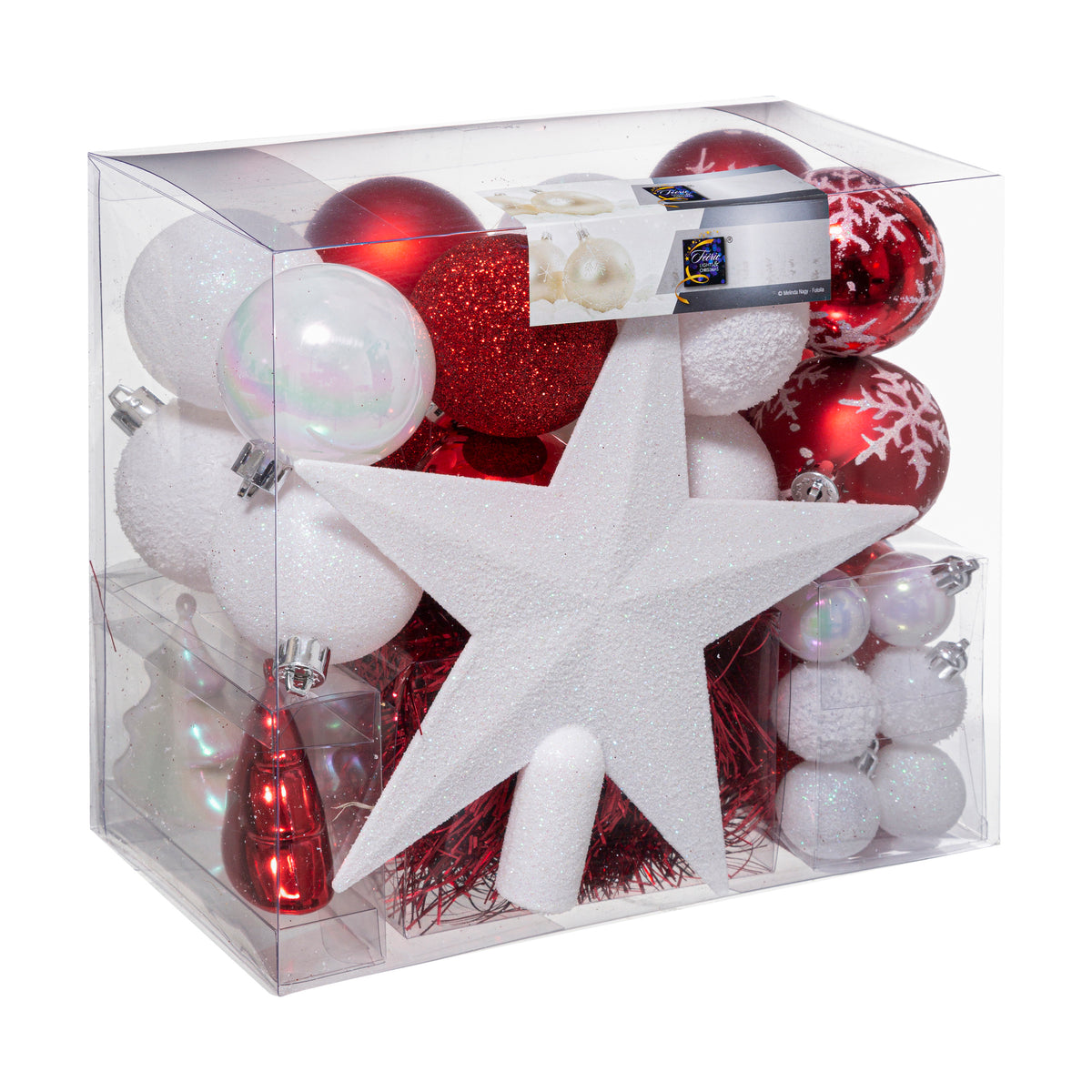 Xmas Deco Kit 44 Pcs with Star Topper