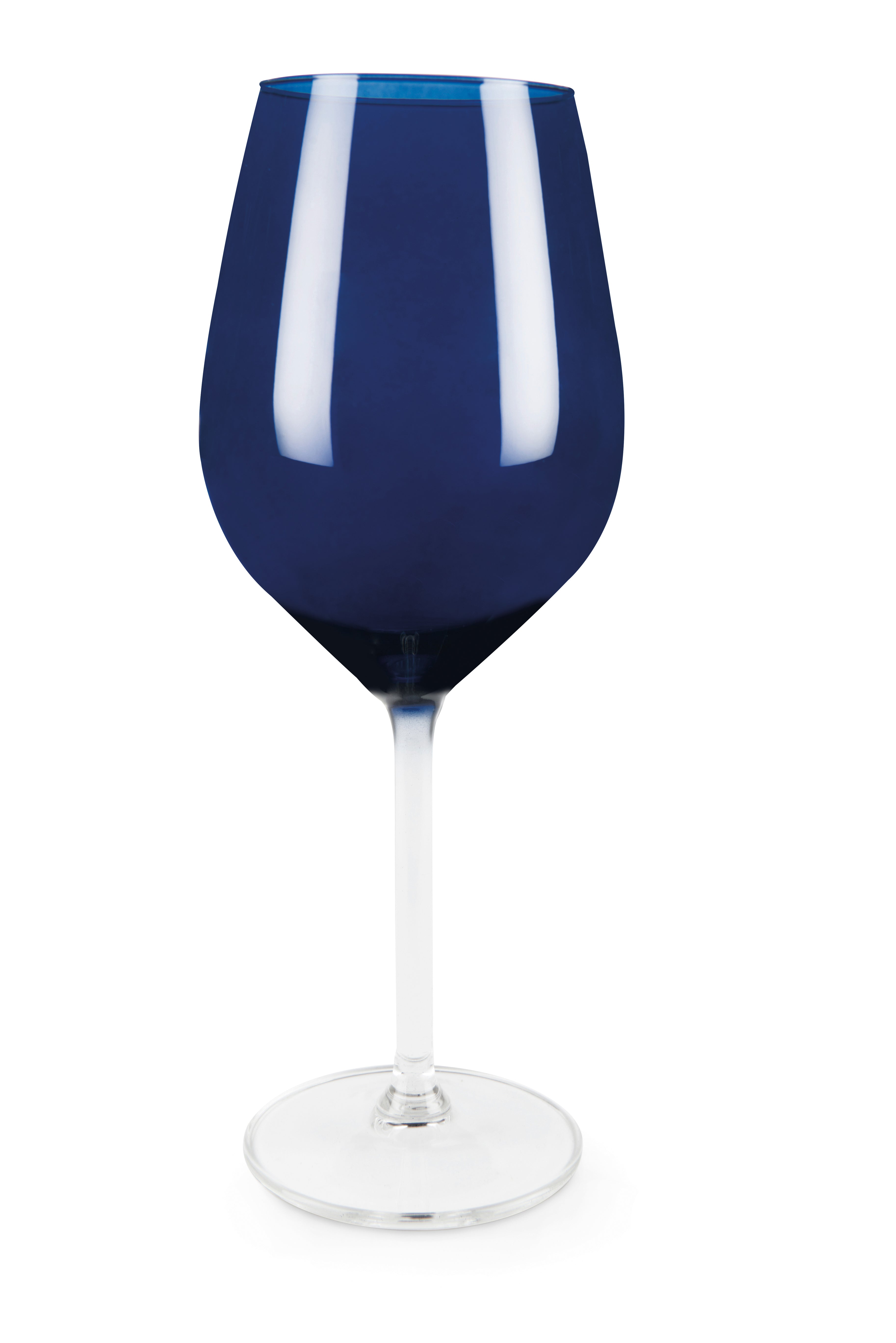 Color Wine Blue Goblet - Stylish Glass Cup