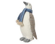 Penguin polyester with scarf - Cream Christmas Decoration Plush, Two Sizes