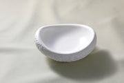 Oval Porcelain Plate Calcaire Ceramic Textured Serving Plate 20x18cm