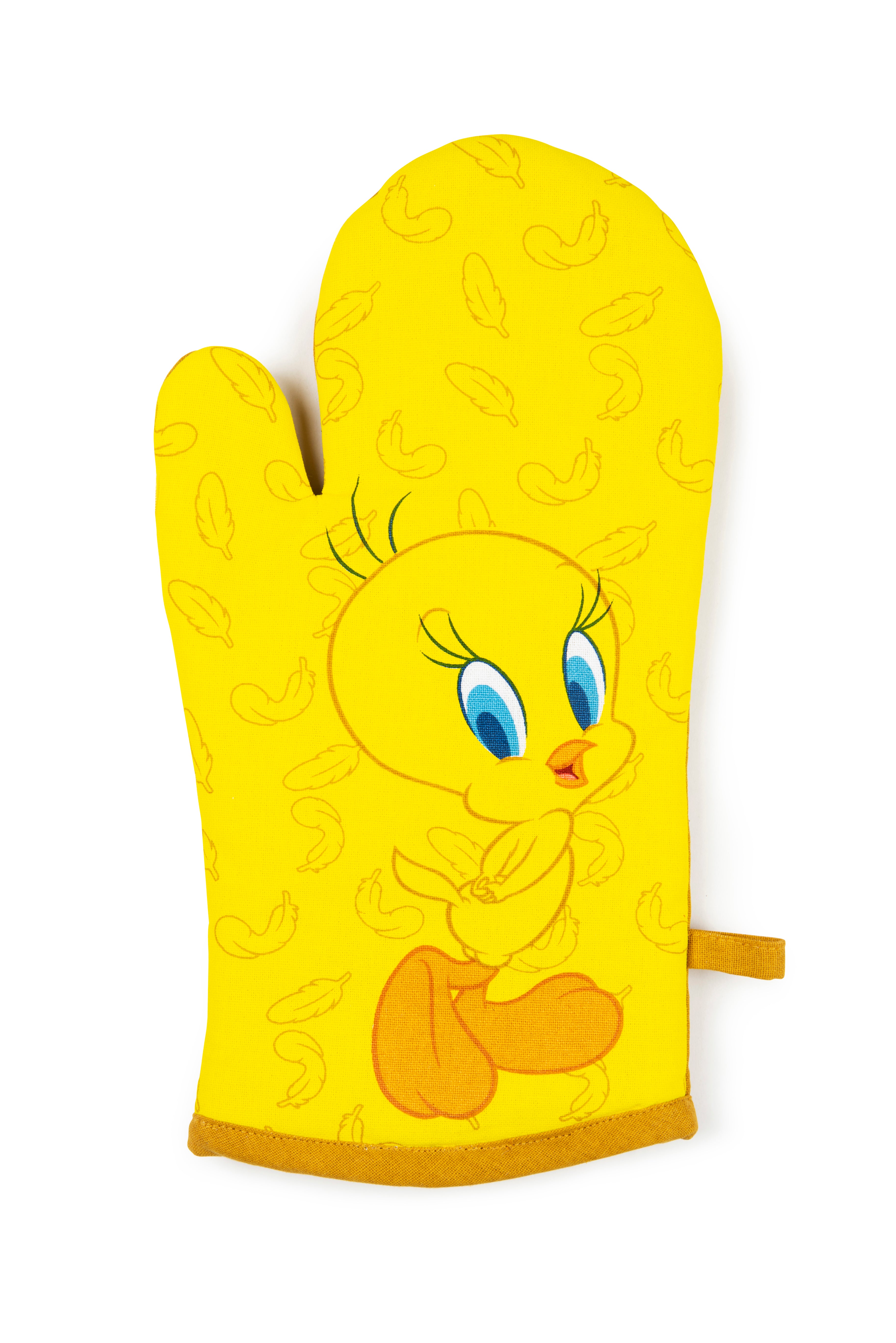 "LOONEY TUNES" TWEETY OVEN GLOVE 32X18CM