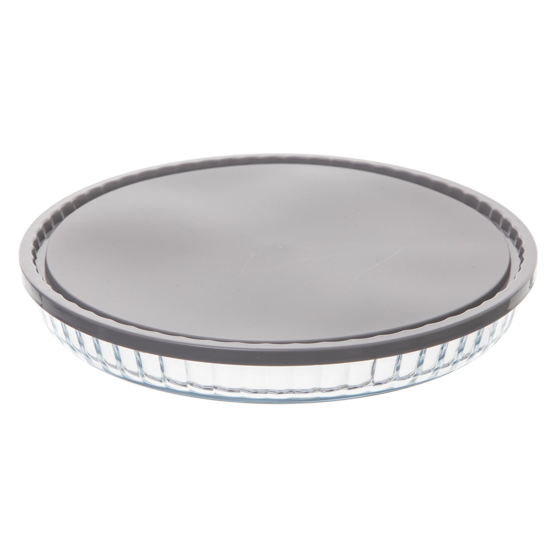 Keep Eat Glass Pie Dish with Lid – Borosilicate Oven & Microwave Safe