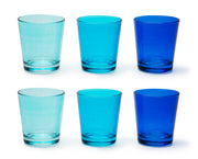 PORTOFINO Pack of 6 Glasses, Blue, 30cl