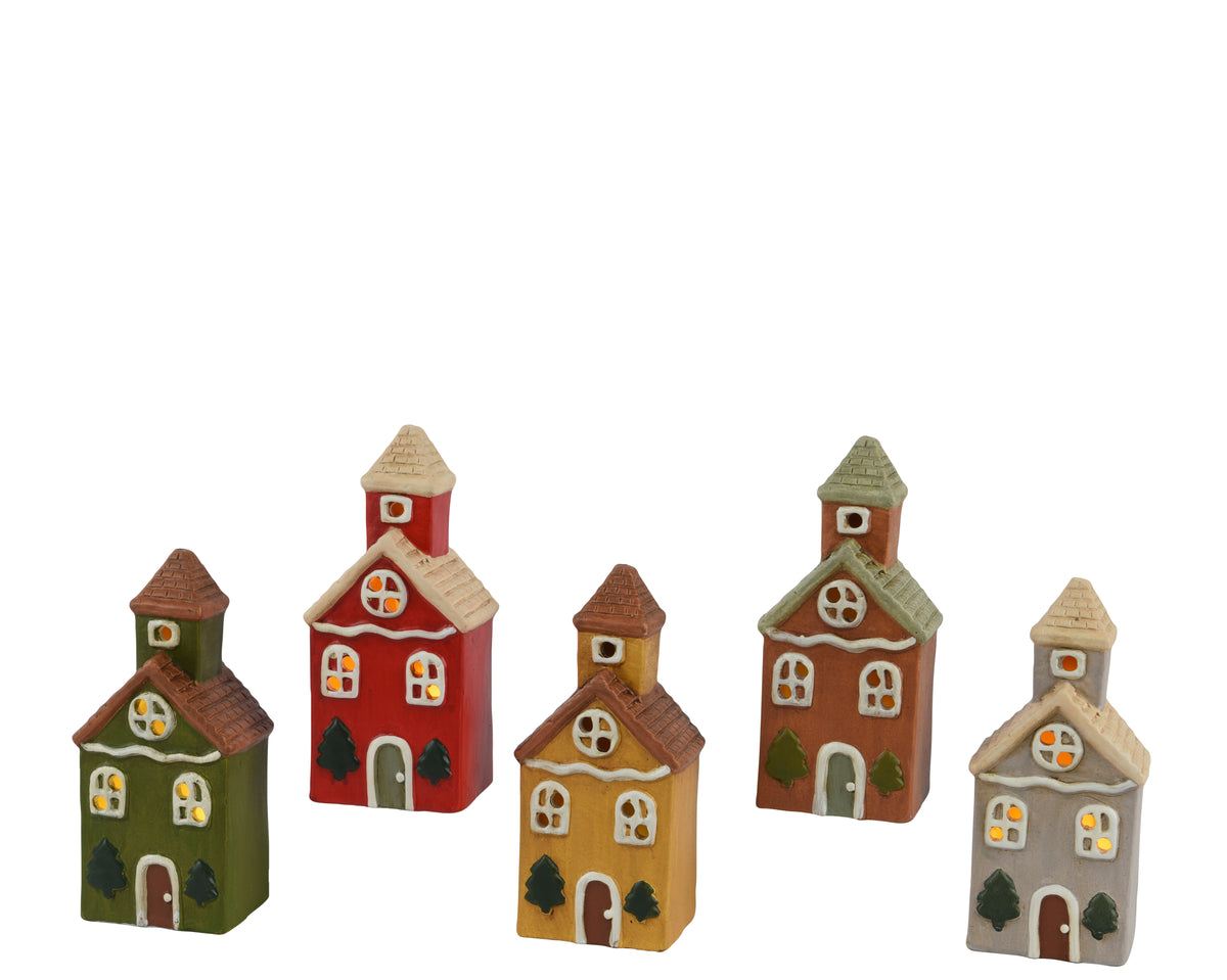 LED house terracotta BO indoor - Warm White LED, Battery Included