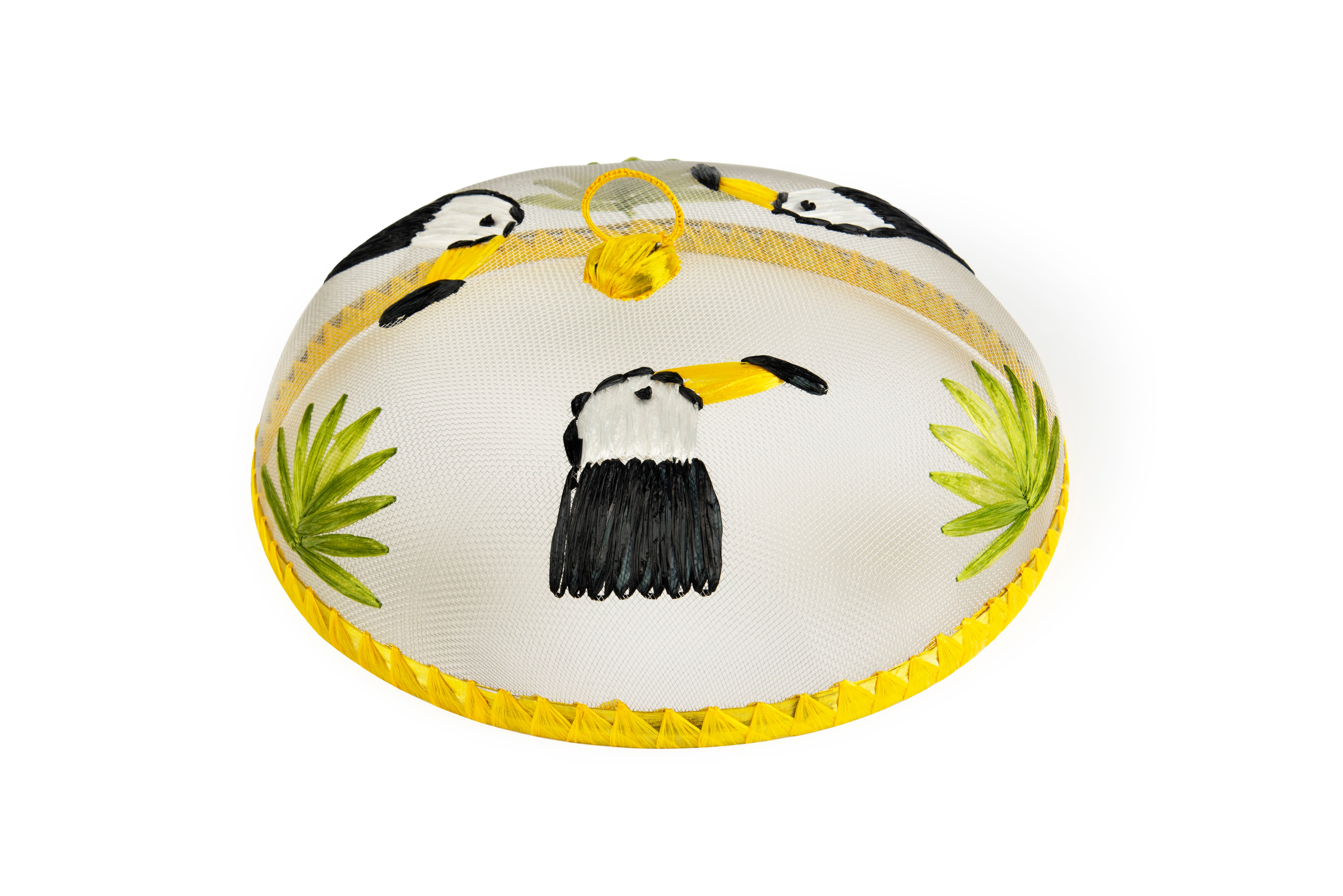 Tropical Round Food Cover - Stainless Steel, 30 cm Diameter