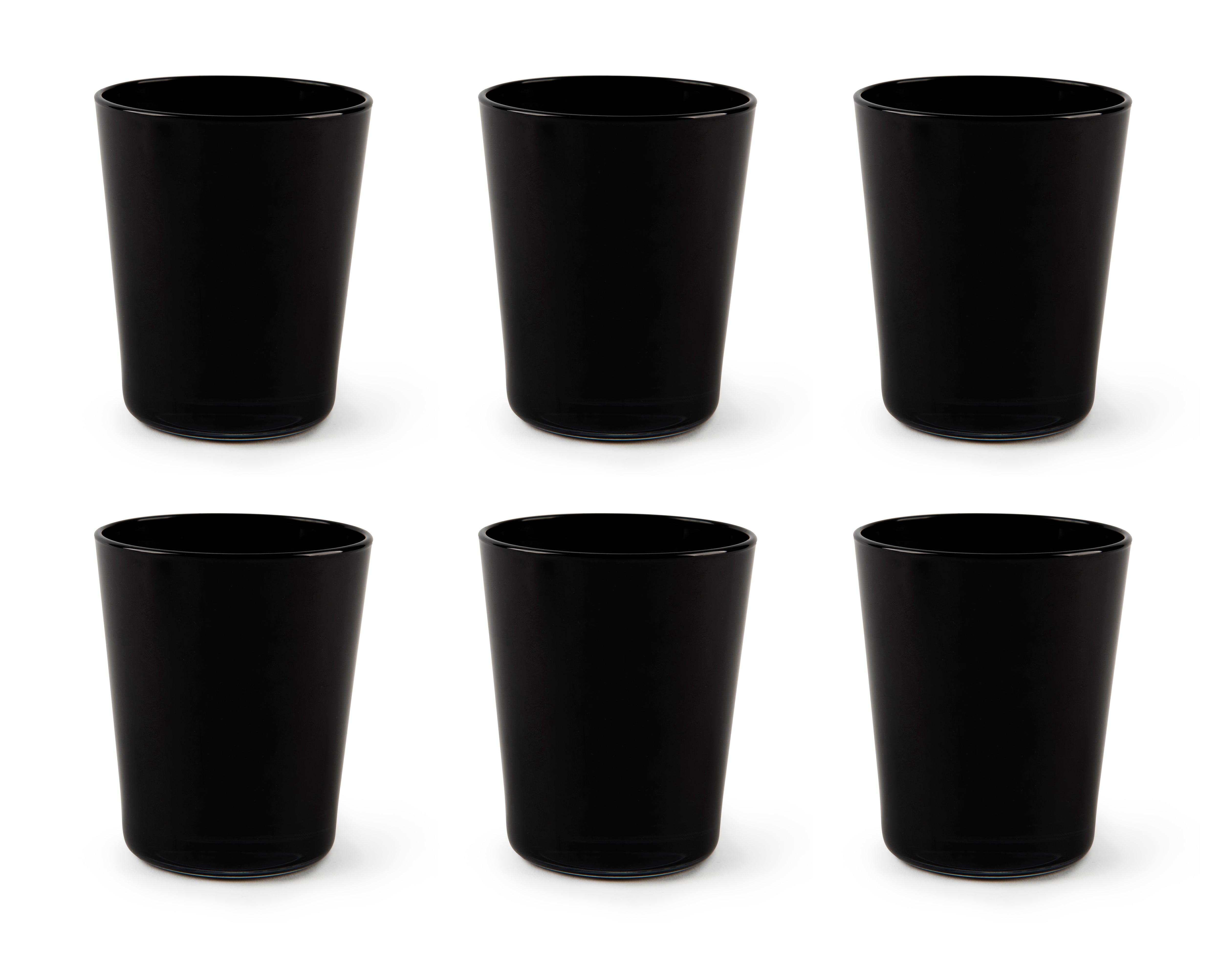 "PORTOFINO" Set of 6 Blown Glasses - Ergonomic Grip, 300ml