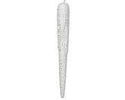 Icicle Polyfoam Glitter Ornament - White 24cm Christmas Decoration