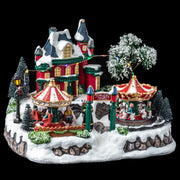 Carousel Village Christmas Village Decoration