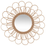 Rattan Flower Mirror Cayetana