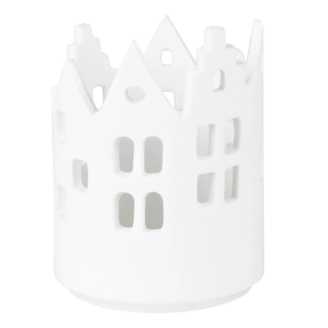 City Light Cityscape Candle Holder Porcelain