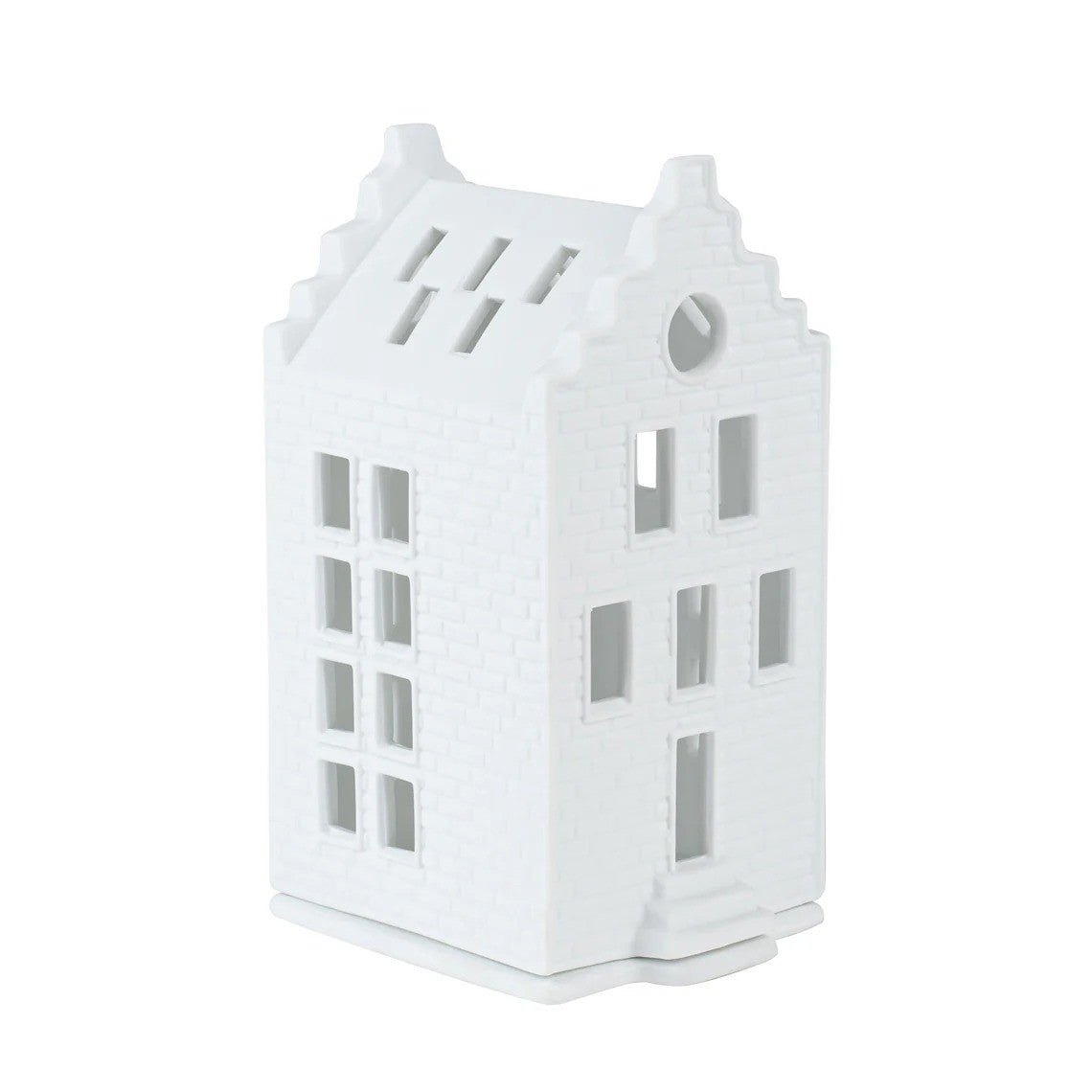 Large Brick House Christmas Decoration 9x9.5x21cm