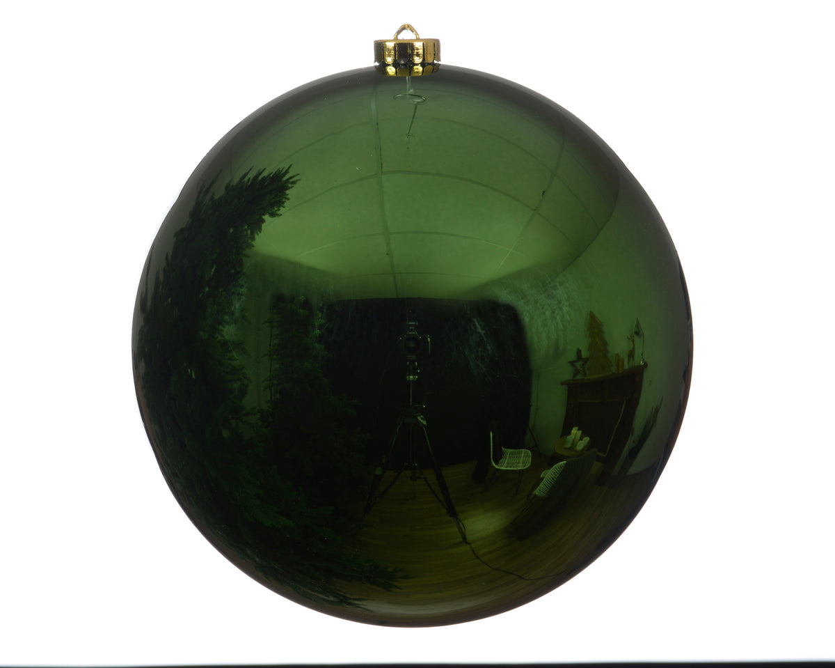Baubles polystyrene shiny - Shatterproof Christmas Balls, Gold Cap