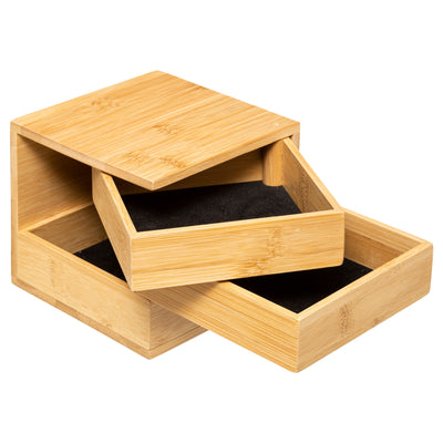 3 Drawers Bamboo Jewelry Box
