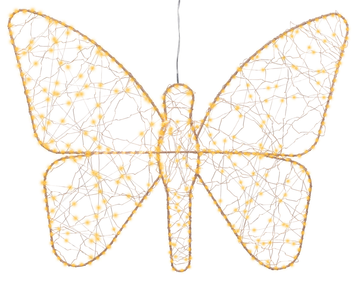 Micro LED butterfly metal flashing effect outdoor, 400/700 LEDs
