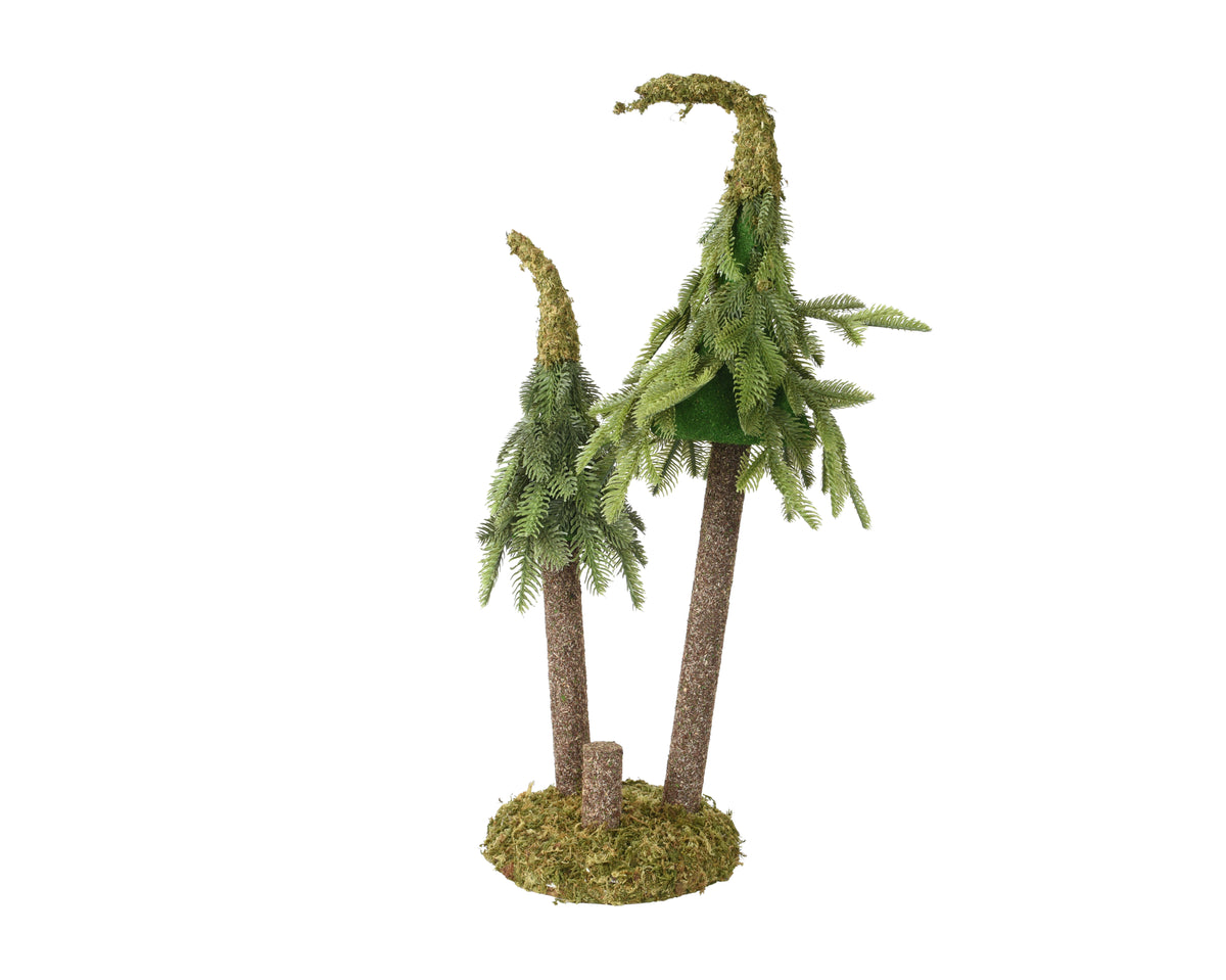 Moss Forest Table Piece Indoor - Moss-Covered Tabletop Christmas Tree 70cm