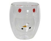 Drink Glass Snowman Inner Layer Double-Walled Christmas Cup