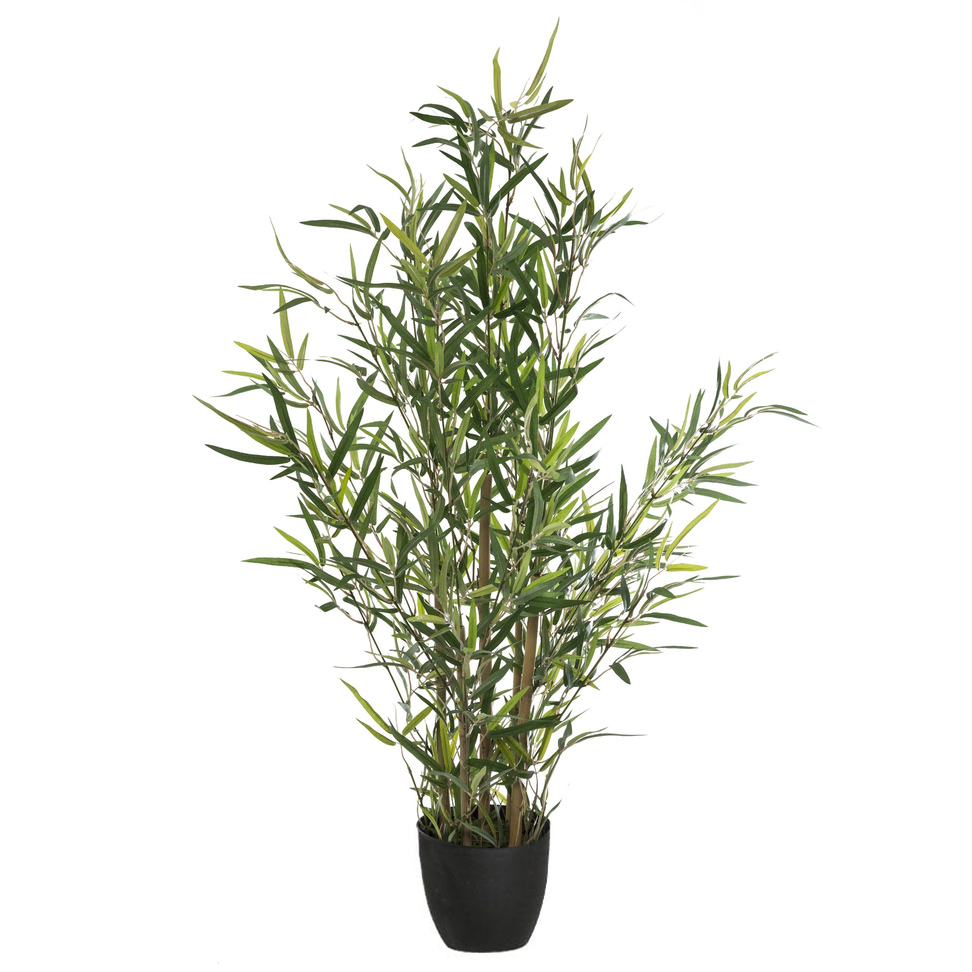 Artificial Bamboo Potted Plant - D.55 x H.90 cm, Mixed-Color Leaves