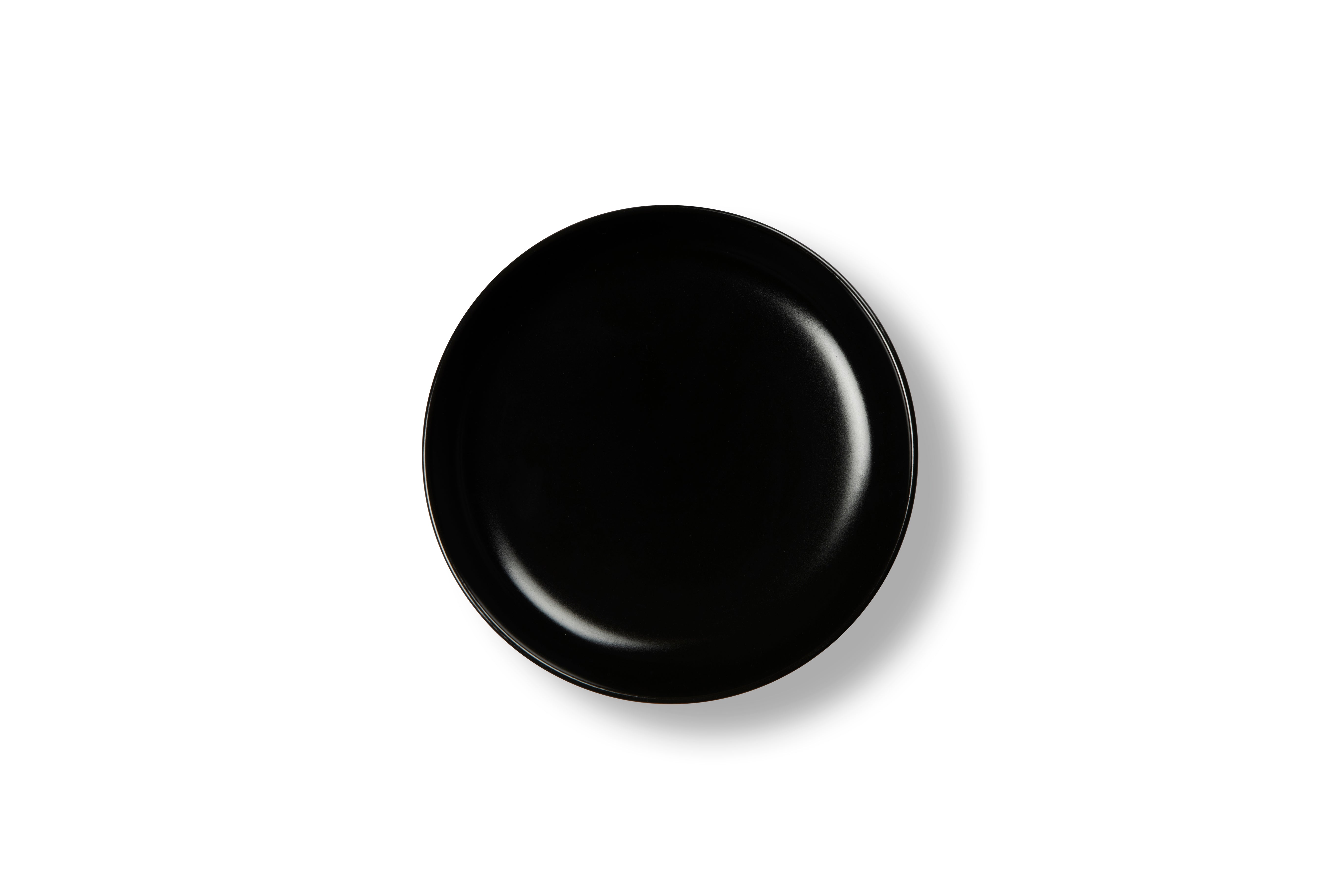 Nordic Ceramic Soup Plate - Minimalist Design, Black & White