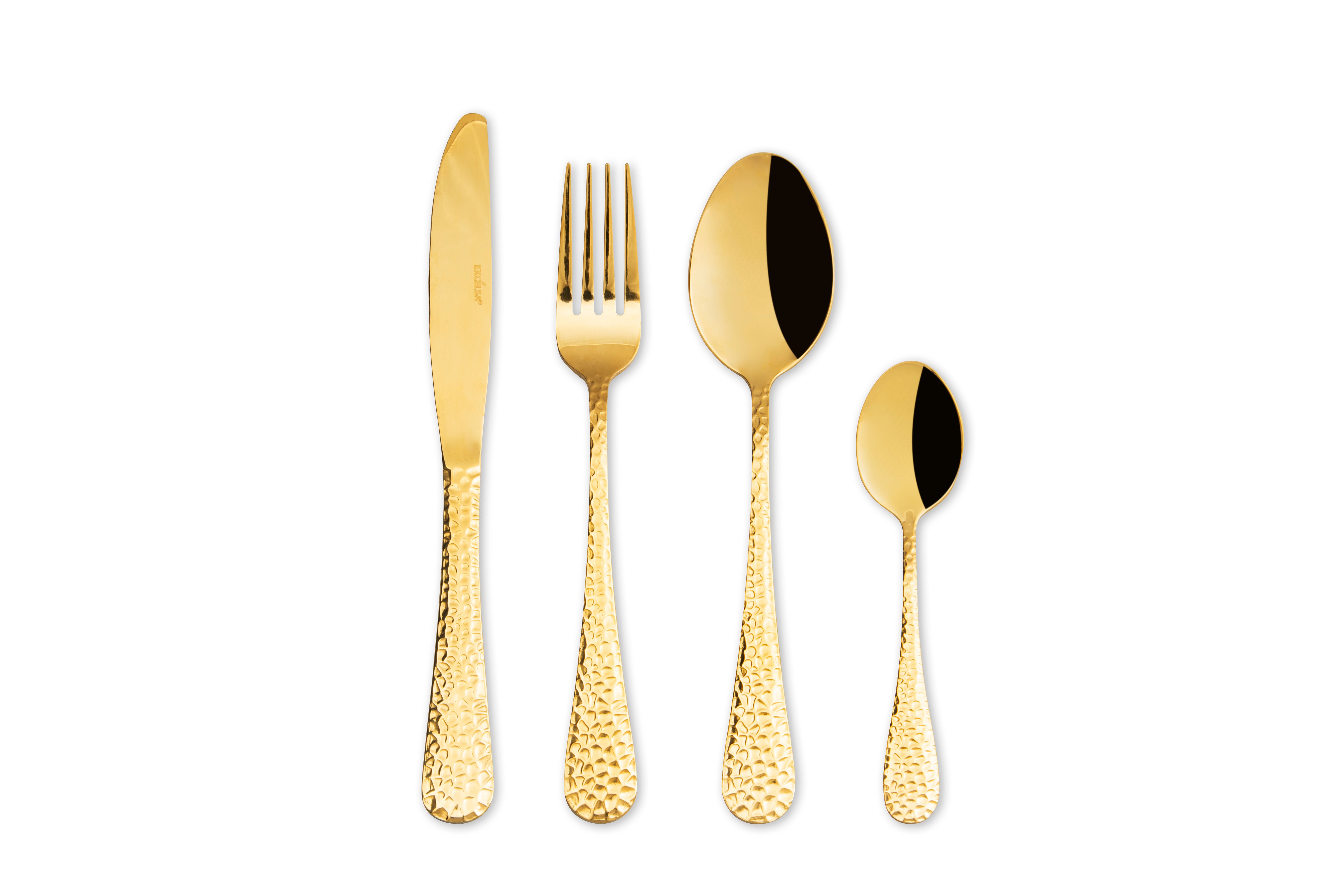 DROPS SET OF 24 PCS CUTLERY GOLD FINISH