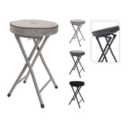 Folding Stool with High Pillow, Velvet Cover