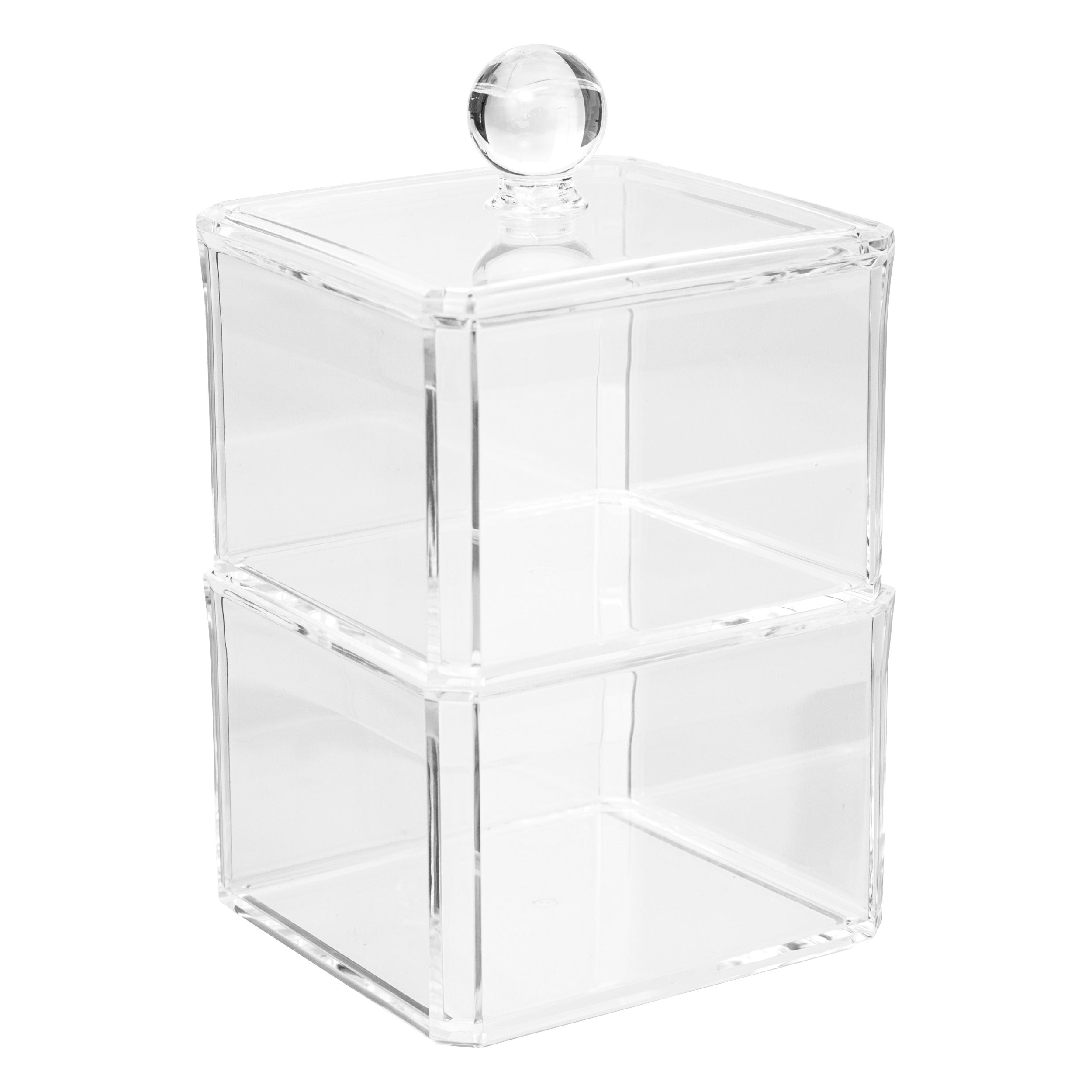 Cotton Box X2 - Transparent Storage Organizer