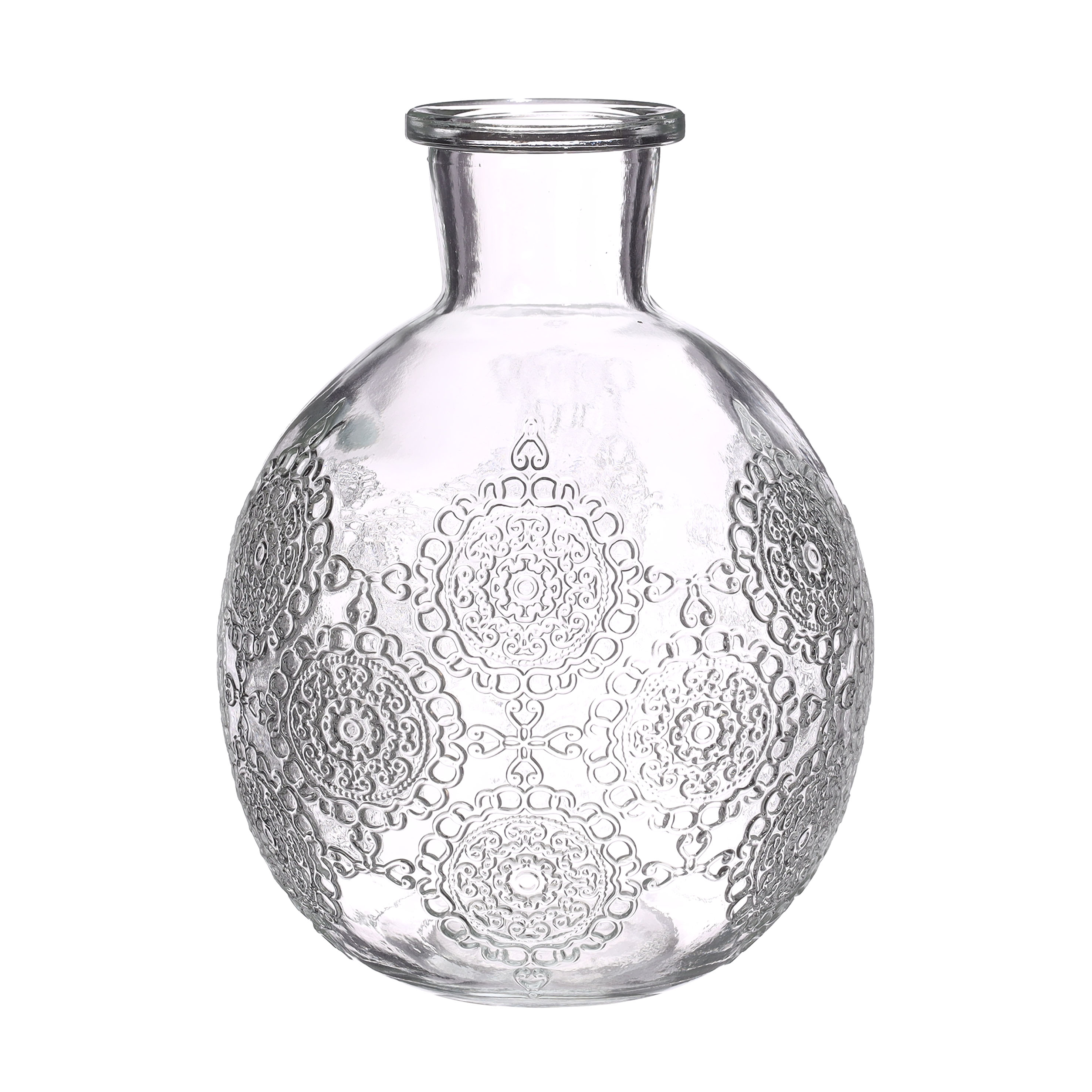 Bologna Clear Glass Bottle Vase