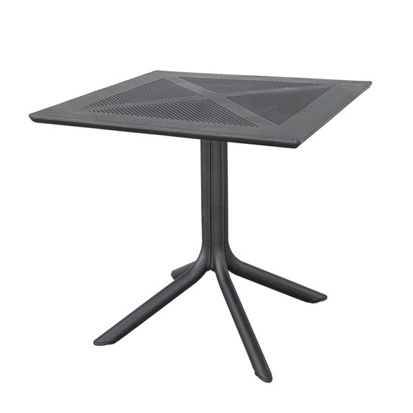 Square Table Modern Polypropylene Dining Table 80x80 cm Black or Green